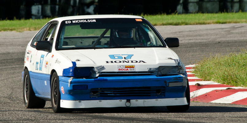 Ed Nicholson in his Honda Civic at Gateway Motorsports Park